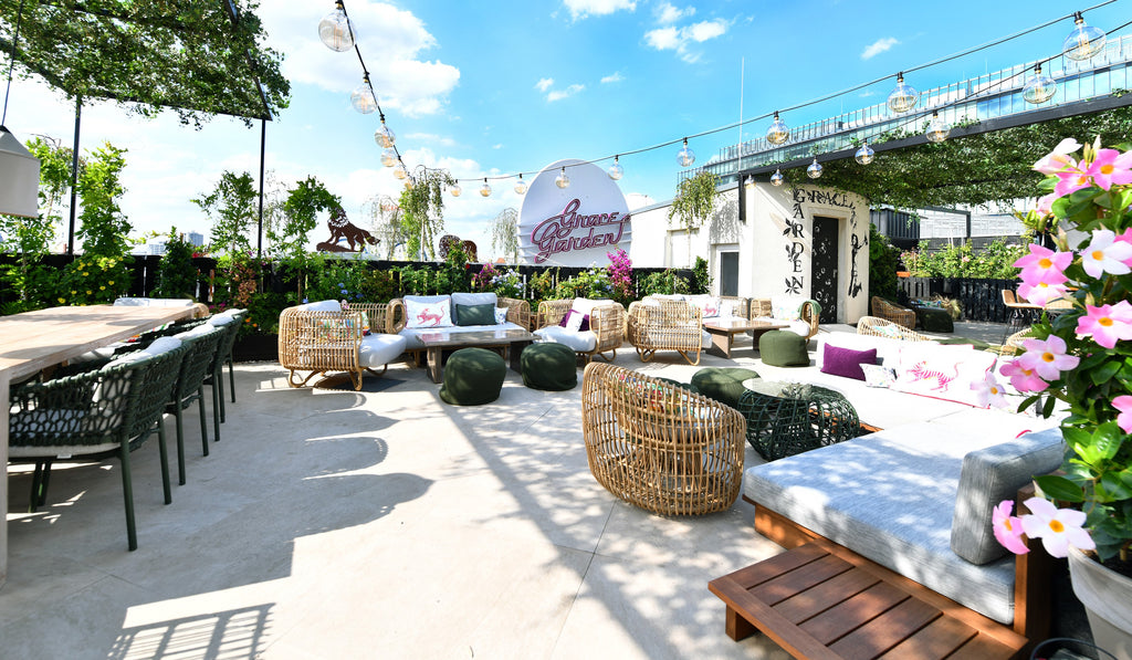 Grace Garden, Bar and lounge terrace, lounge furniture modern style, Cane-line garden furniture