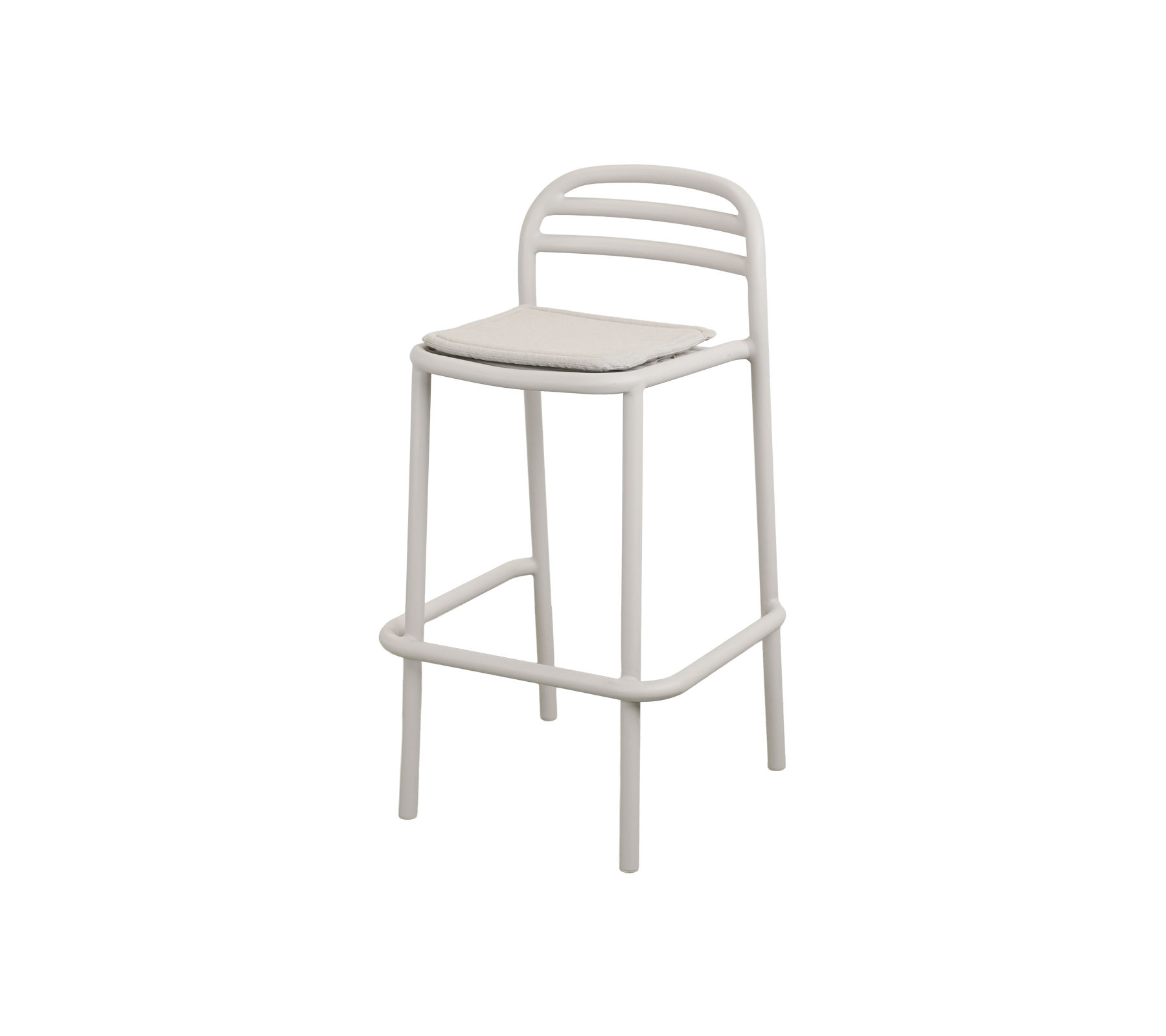 Tabouret de bar moderne dans un design couleur sable.