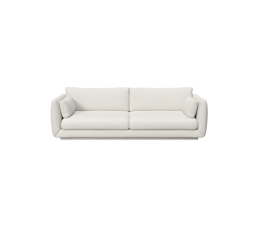 un canapé blanc moderne au design minimaliste.