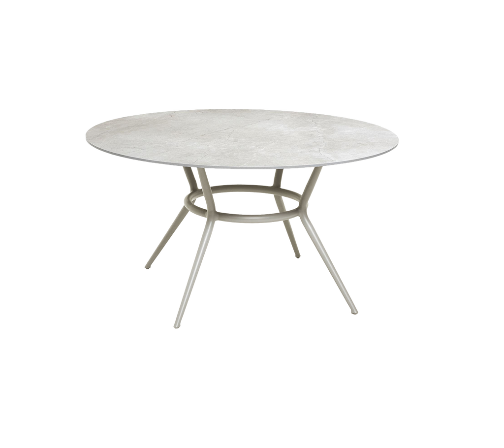 Joy base de table de salle à manger ronde, diam. 144 cm (avec/teak diam. 120 cm)