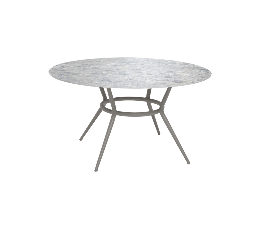 Joy base de table de salle à manger ronde, diam. 144 cm (avec/teak diam. 120 cm)