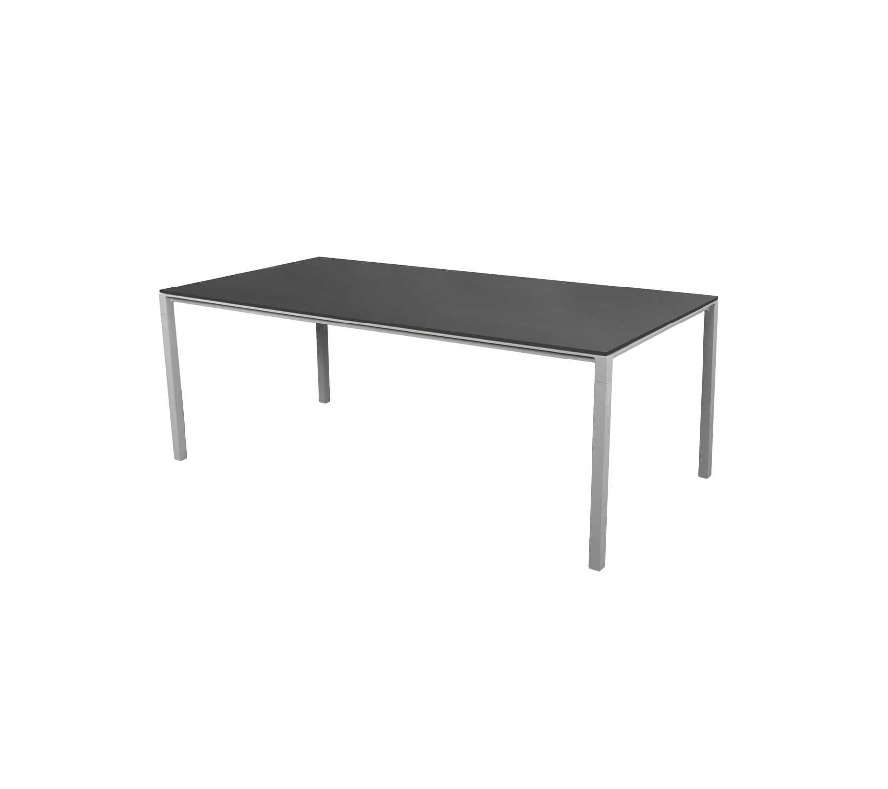 Une table moderne avec un design épuré, une surface plate et des pieds robustes, idéale pour divers contextes et usages.