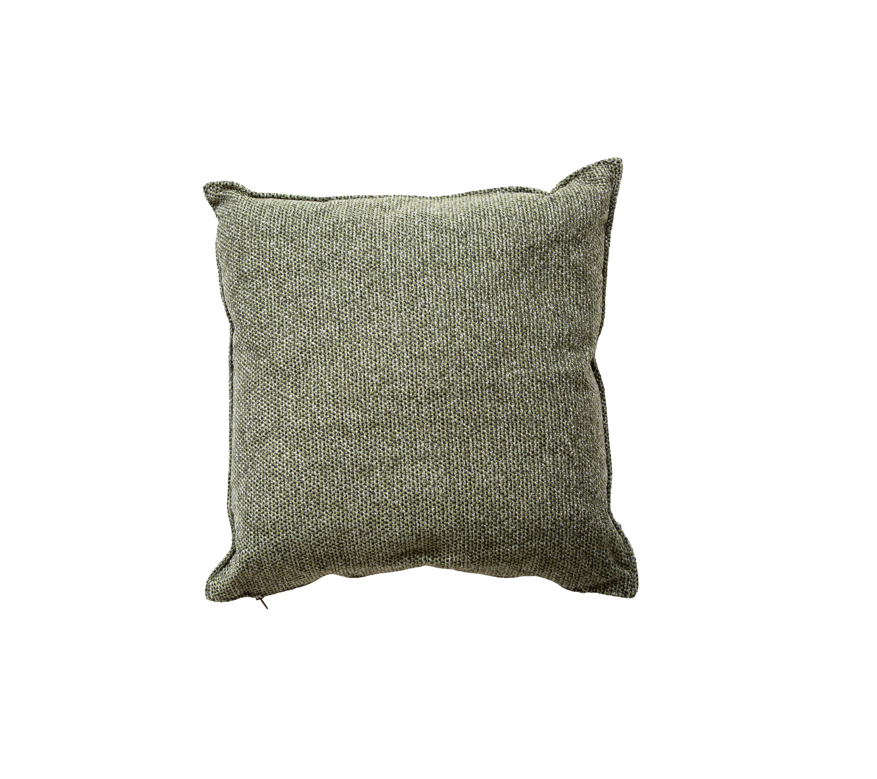 Coussin carré en tissu texturé et vert ombragé, ajoutant une touche cocooning à n'importe quel endroit. Parfait pour le confort et le style.