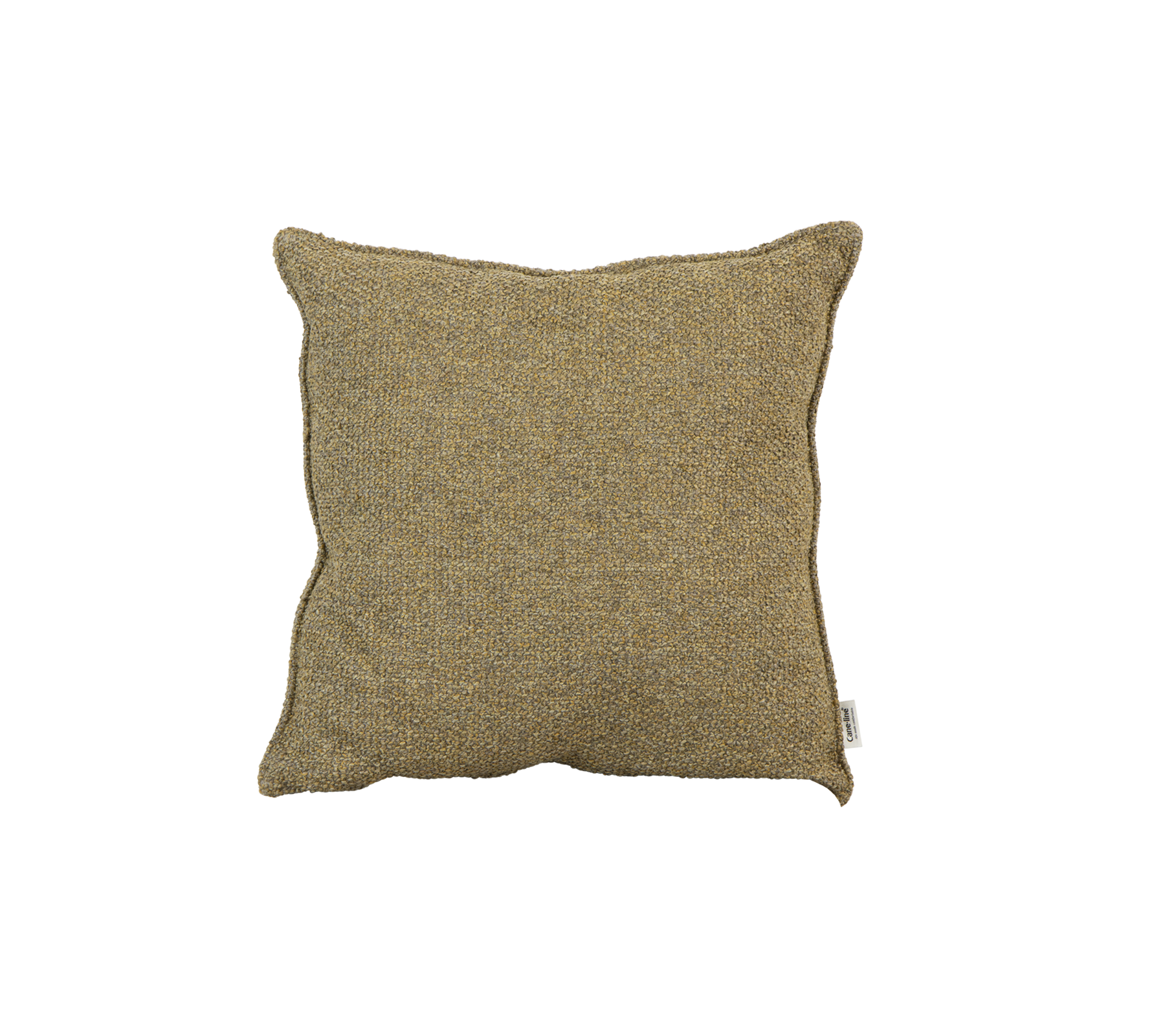 Coussin carré texturé dans une teinte chaude et terreuse, parfait pour ajouter confort et style à n'importe quel cadre.