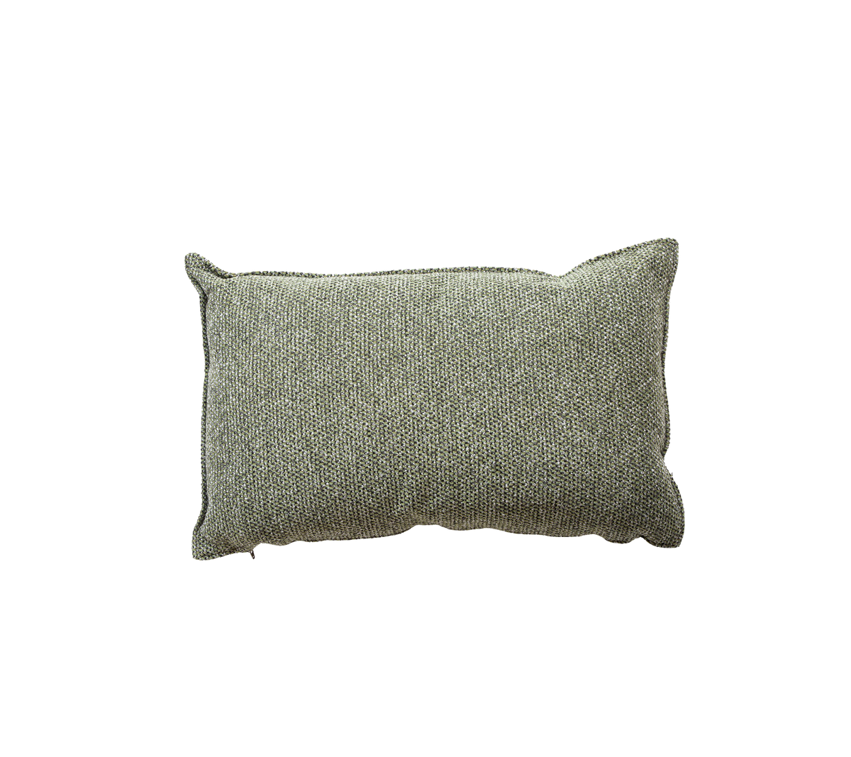 Coussin rectangulaire texturé dans une teinte grise atténuée, parfait pour ajouter confort et style à tout espace.