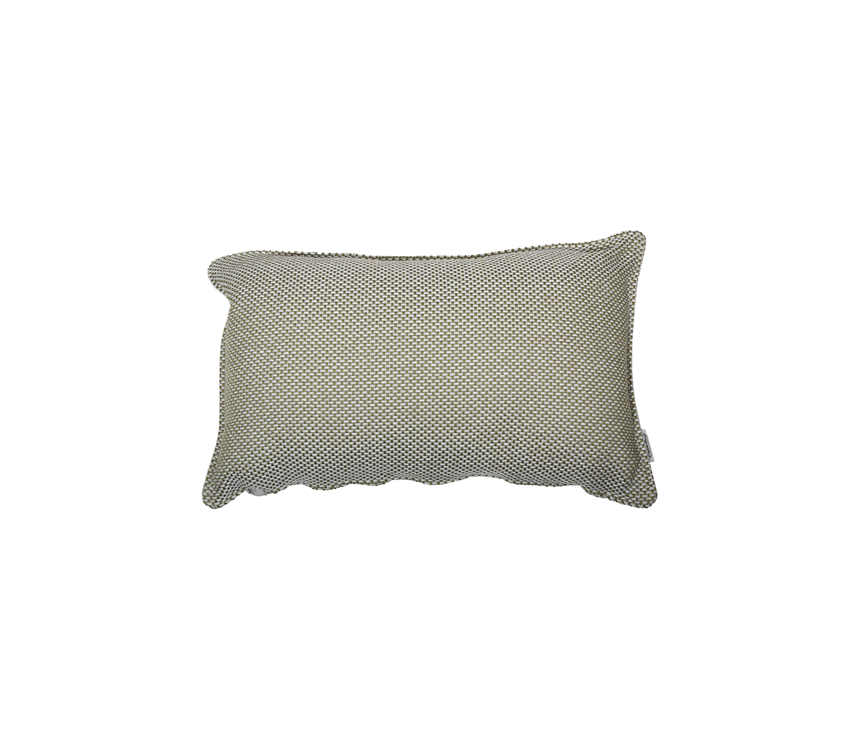 Coussin décoratif rectangulaire avec un motif subtil dans des tons neutres, ajoutant texture et confort à tout espace.