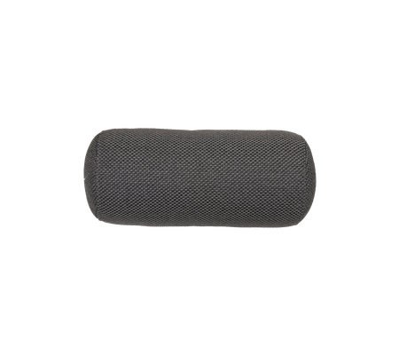 Coussin gris oblong avec une surface texturée, conçu pour le confort et le soutien. Idéal pour divers agencements de sièges.