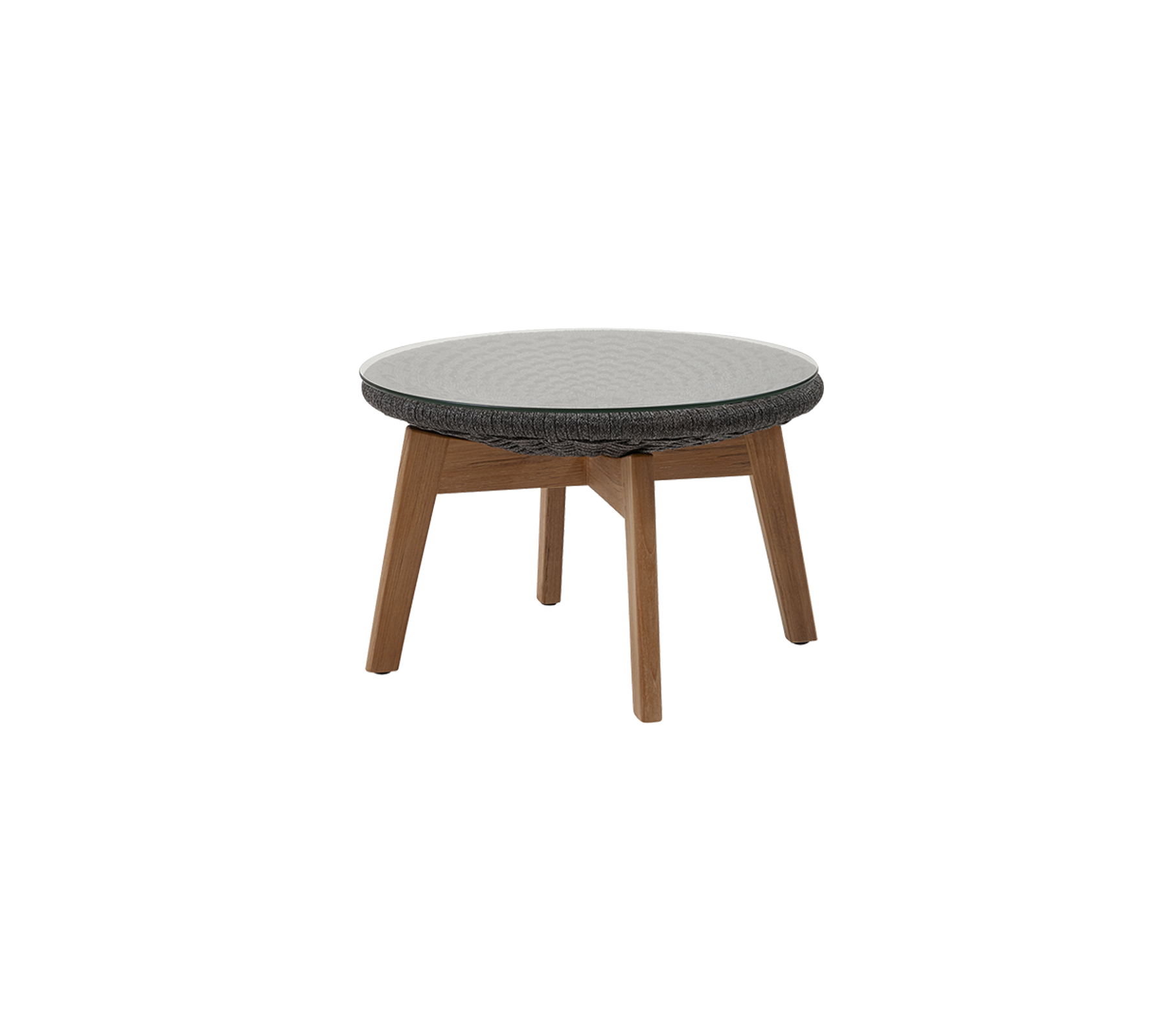 Table ronde avec une surface légère texturée et des pieds en bois, idéale pour une décoration moderne. Parfaite pour un centre de table élégant.
