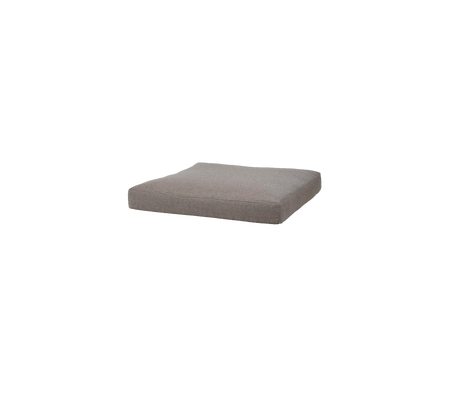 Coussin rectangulaire gris avec une surface plate, idéal pour différents agencements de sièges ou comme accessoire décoratif.
