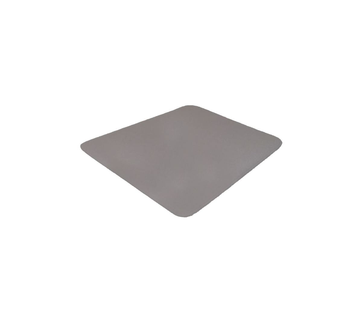 Surface rectangulaire grise avec des bords arrondis, adaptée à diverses applications et conçue pour la polyvalence et la durabilité.
