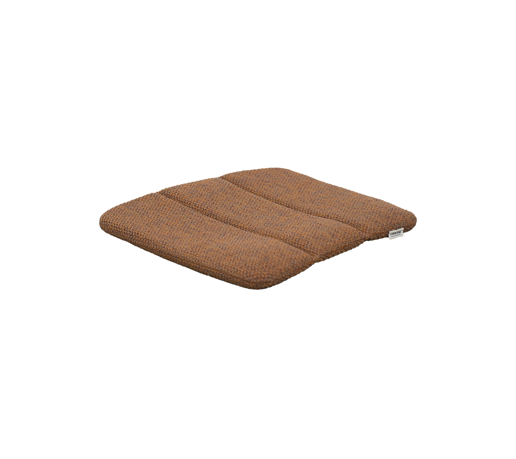 Coussin brun ombré avec une surface texturée.