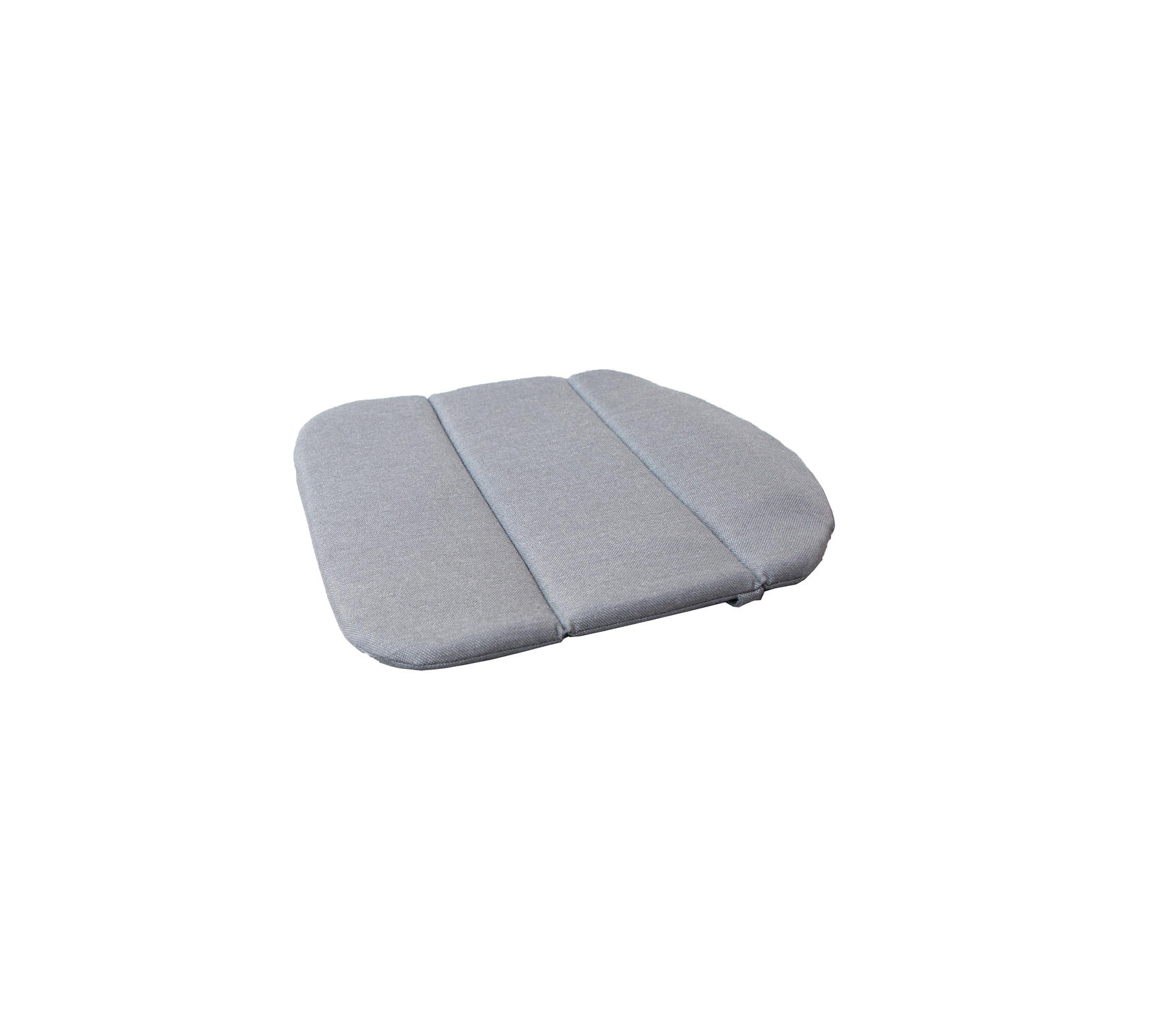 Coussin de siège gris avec trois sections distinctes pour plus de confort et de soutien. Idéal pour améliorer l'expérience de sièges.