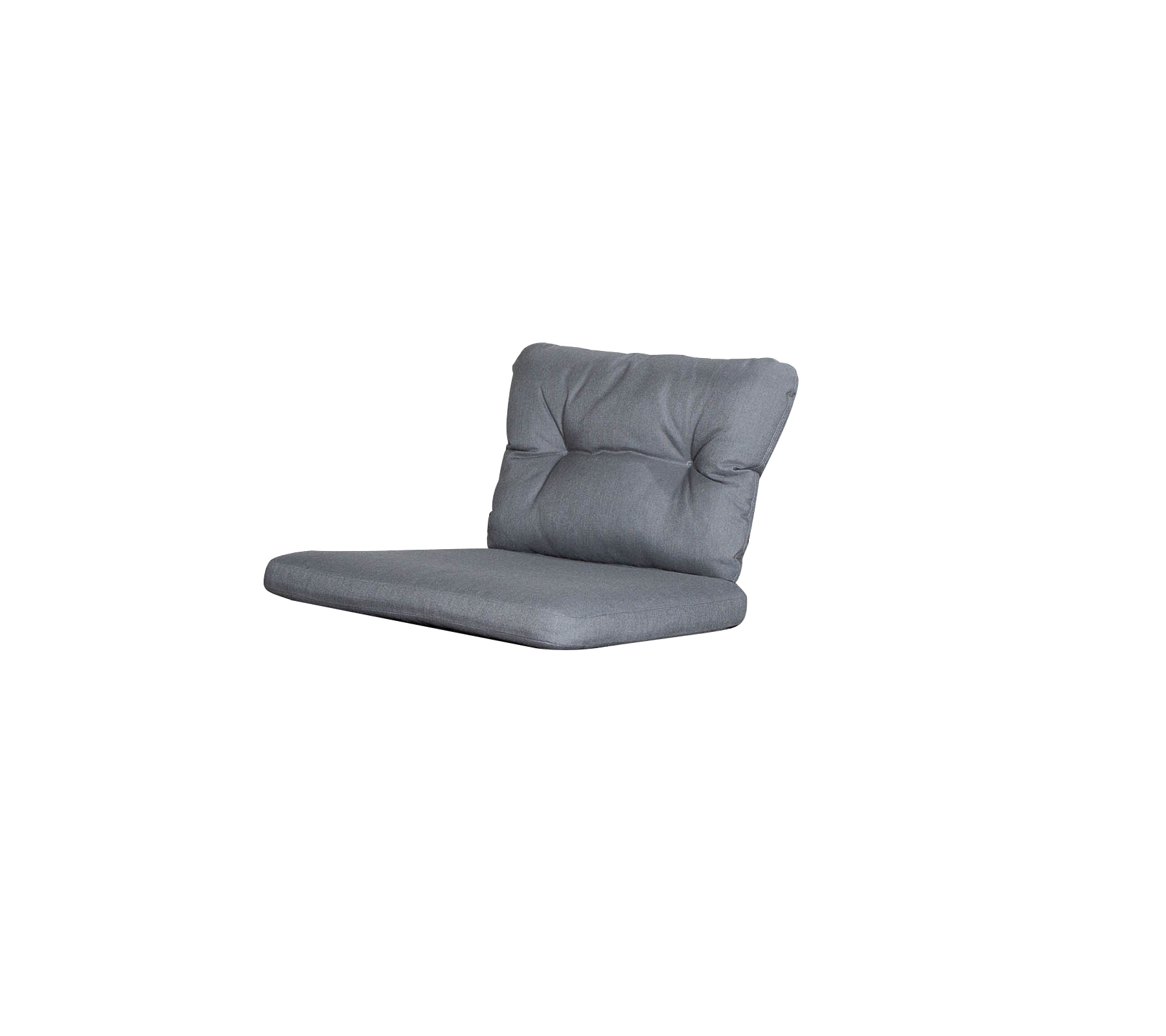 Une chaise pliante grise élégante avec un dossier et un siège capitonnés, conçue pour le confort et le style. Idéal pour un siège décontracté.