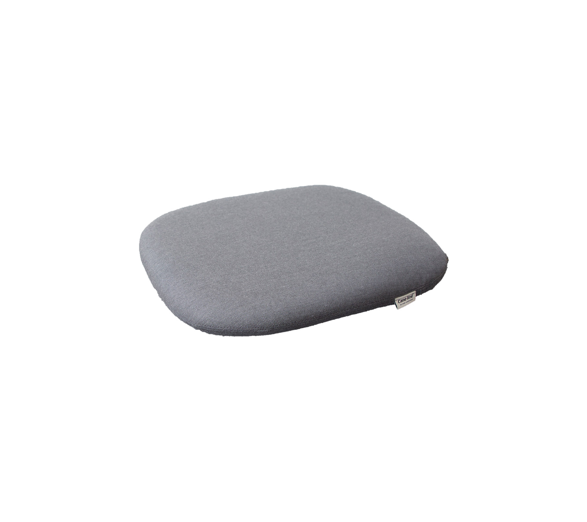 Coussin gris conçu pour le confort et le soutien, doté d'une forme épurée et minimaliste et d'un tissu doux. Idéal pour améliorer le confort d'assise.