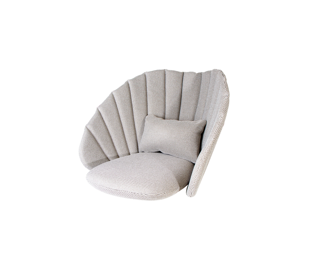 Cushion set, Peacock lounge chair w/swivel