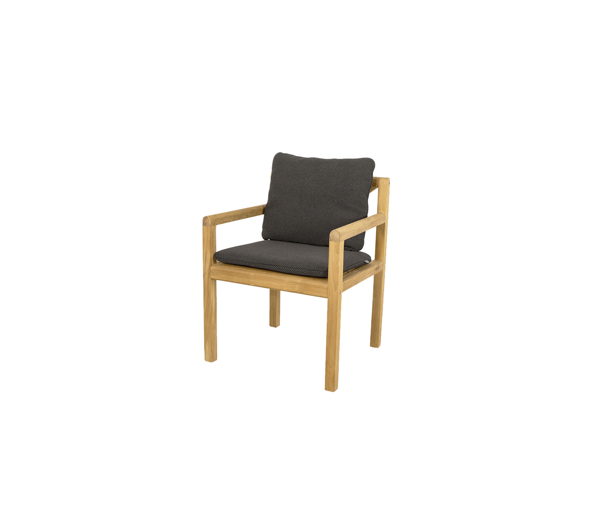 Chaise en bois avec une cadre de couleur claire et un siège rembourré sombre, conçue pour le confort et le style dans n'importe quel cadre.