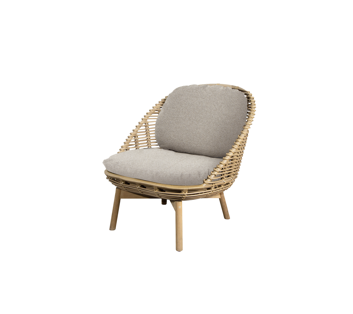 Chaise tissée élégante avec un coussin rembourré doux, conçue pour le confort et l'attrait esthétique. Idéale pour améliorer des espaces chaleureux.