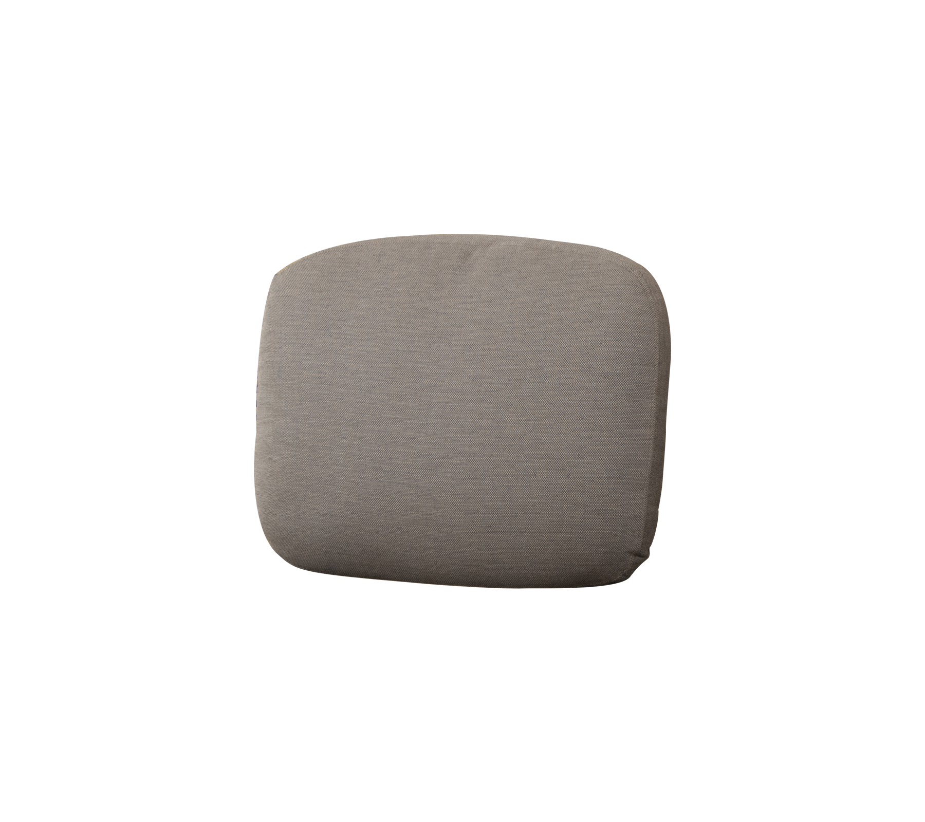 Coussin rectangulaire en tissu doux et neutre, conçu pour le confort et le soutien. Idéal pour améliorer les agencements de siège.