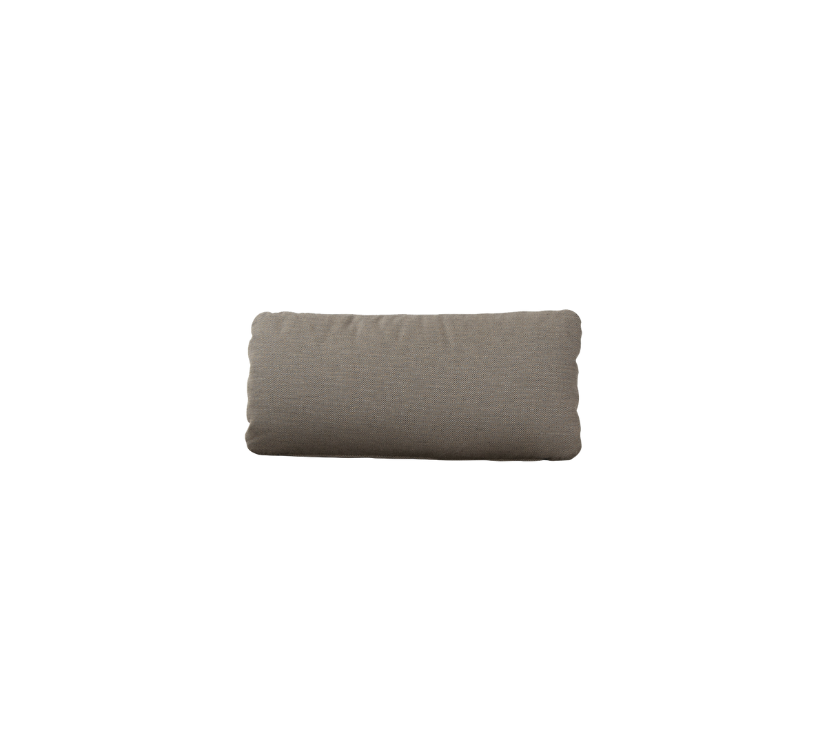 Coussin rectangulaire en tissu marron muted, parfait pour ajouter du confort et du style aux agencements de sièges.