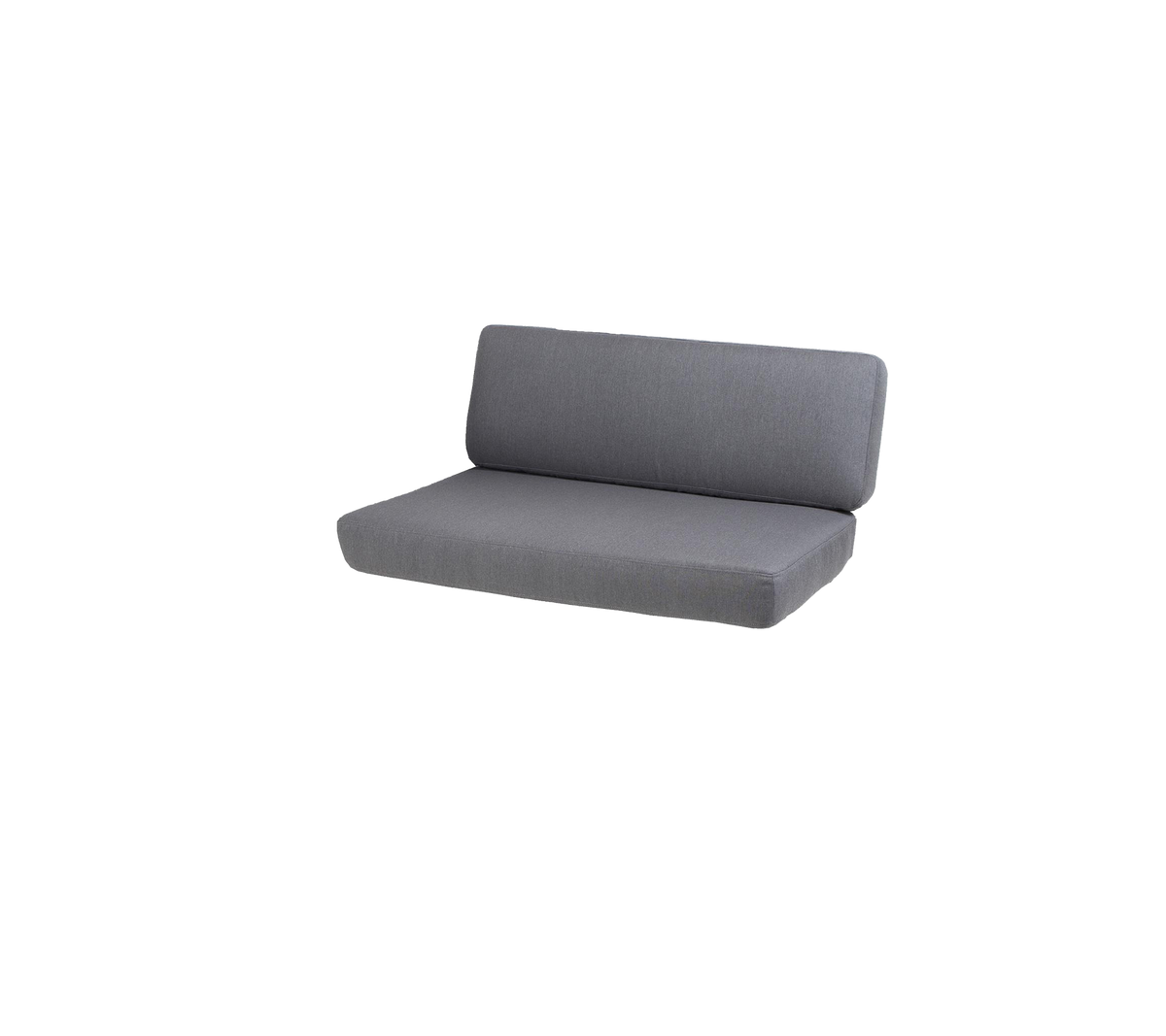 Canapé gris élégant avec un design épuré, offrant un dossier confortable et une esthétique minimaliste. Parfait pour des espaces modernes.