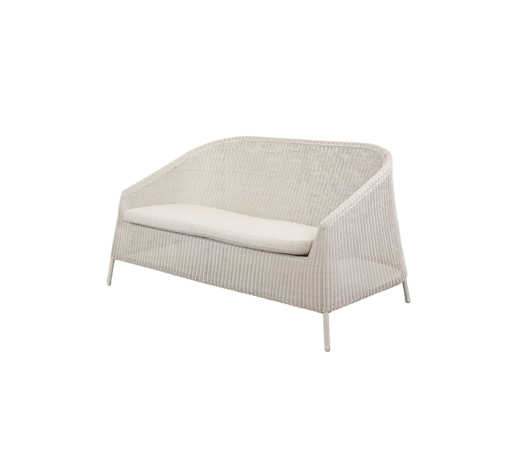 Canapé moderne avec un coussin blanc dans un style minimaliste.