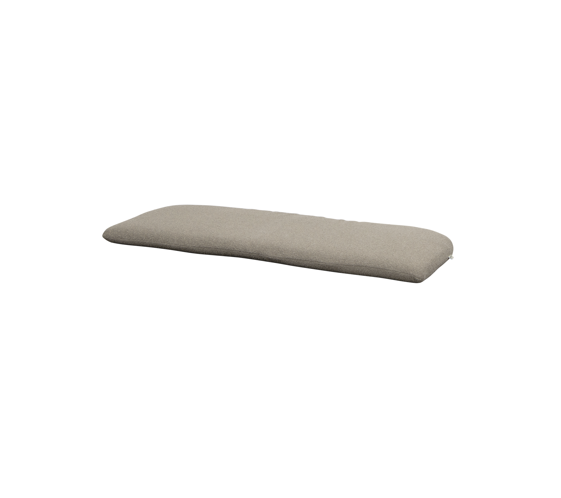 Coussin rectangulaire de couleur beige neutre, conçu pour un confort et un soutien supplémentaires.