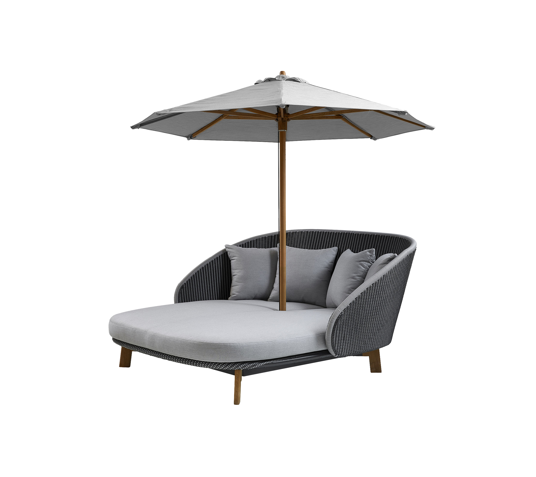 Classic parasol avec système de poulie bas (pour Peacock daybed)