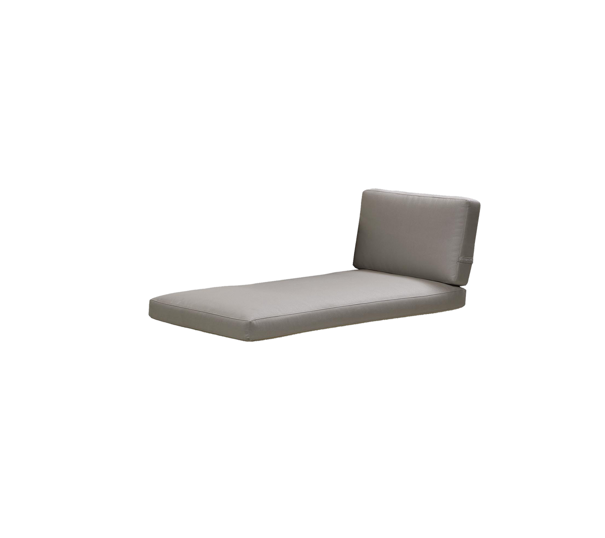 Fauteuil lounge gris contemporain avec un design simple et un dossier supportant, parfait pour la détente.