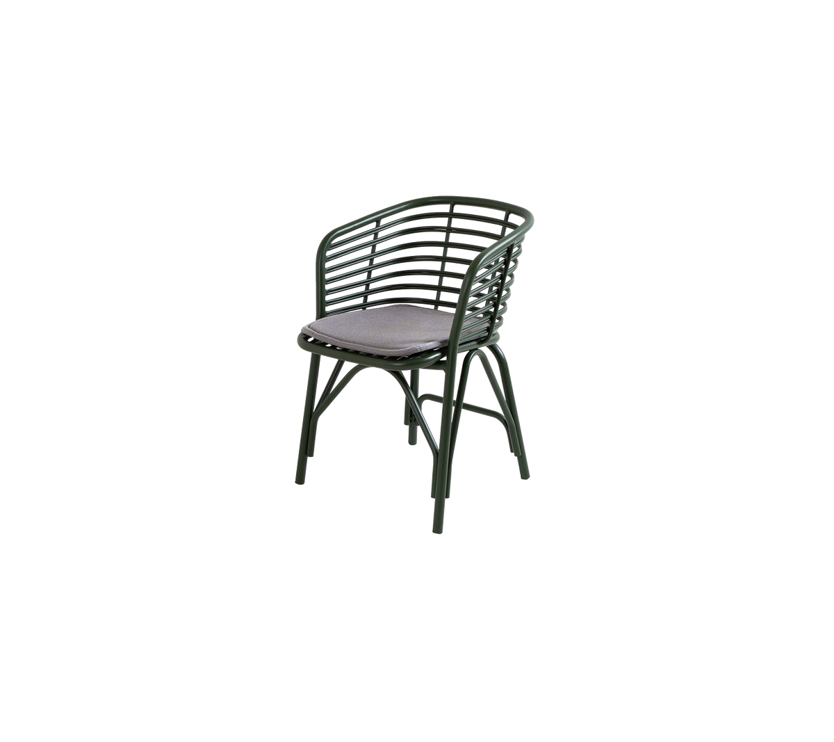 Chaise élégante avec un dossier incurvé et un siège rembourré, idéale pour le confort et l'attrait esthétique.