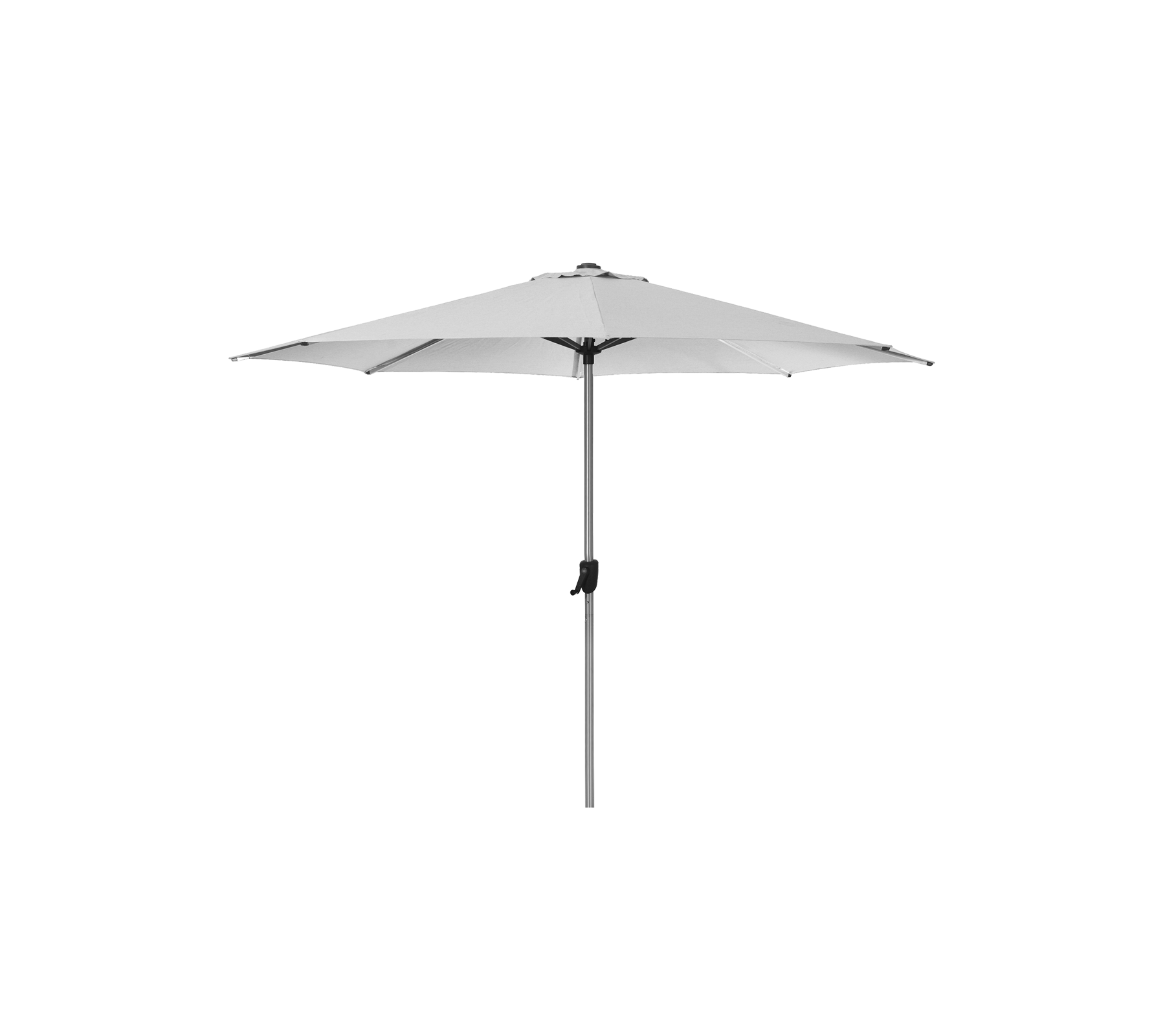 Sunshade parasol avec système de manivelle, diam. 3 m