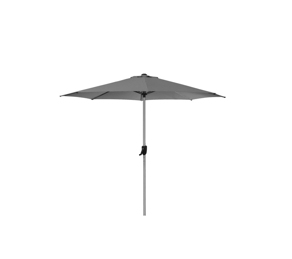 Sunshade parasol avec système de manivelle, diam. 3 m