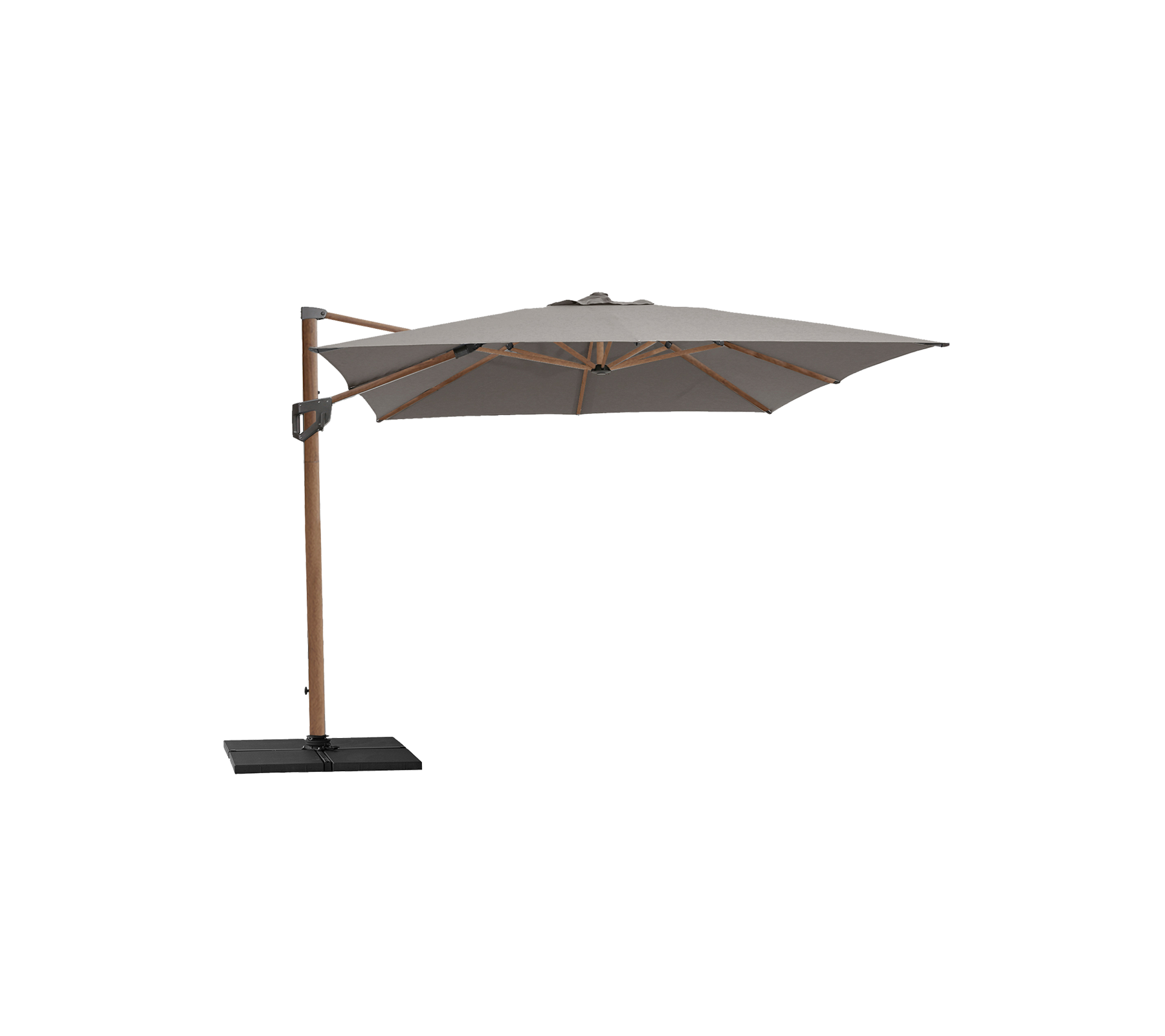 Hyde luxe parasol inclinable, 3x3 m