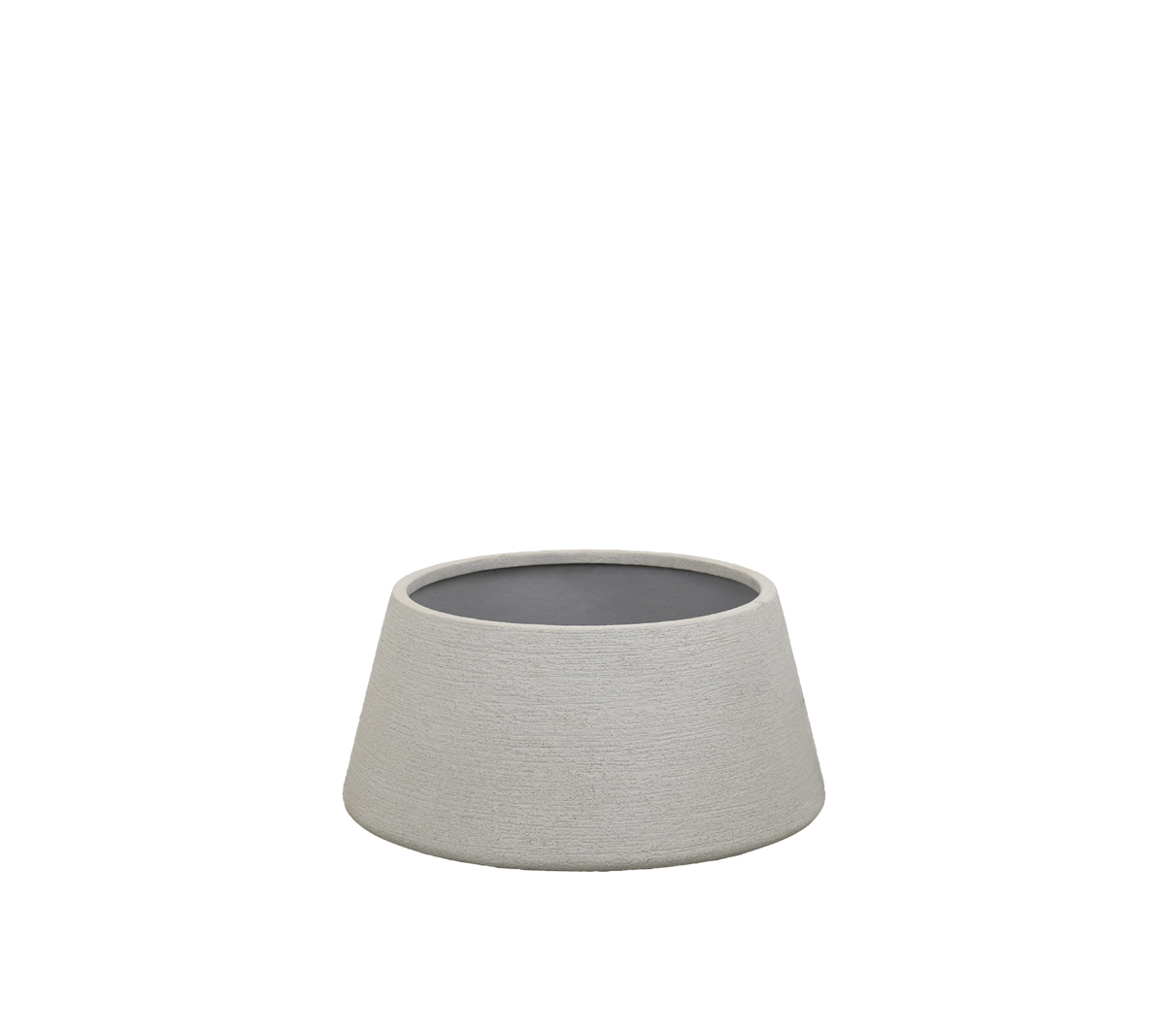 Bol moderne gris avec un design minimaliste.