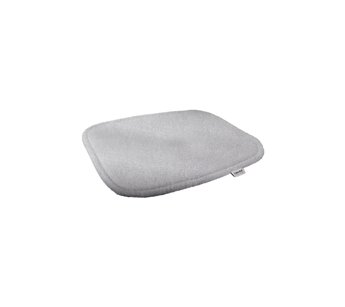 Coussin gris avec une texture lisse, conçu pour le confort et le soutien dans diverses configurations d'assise.