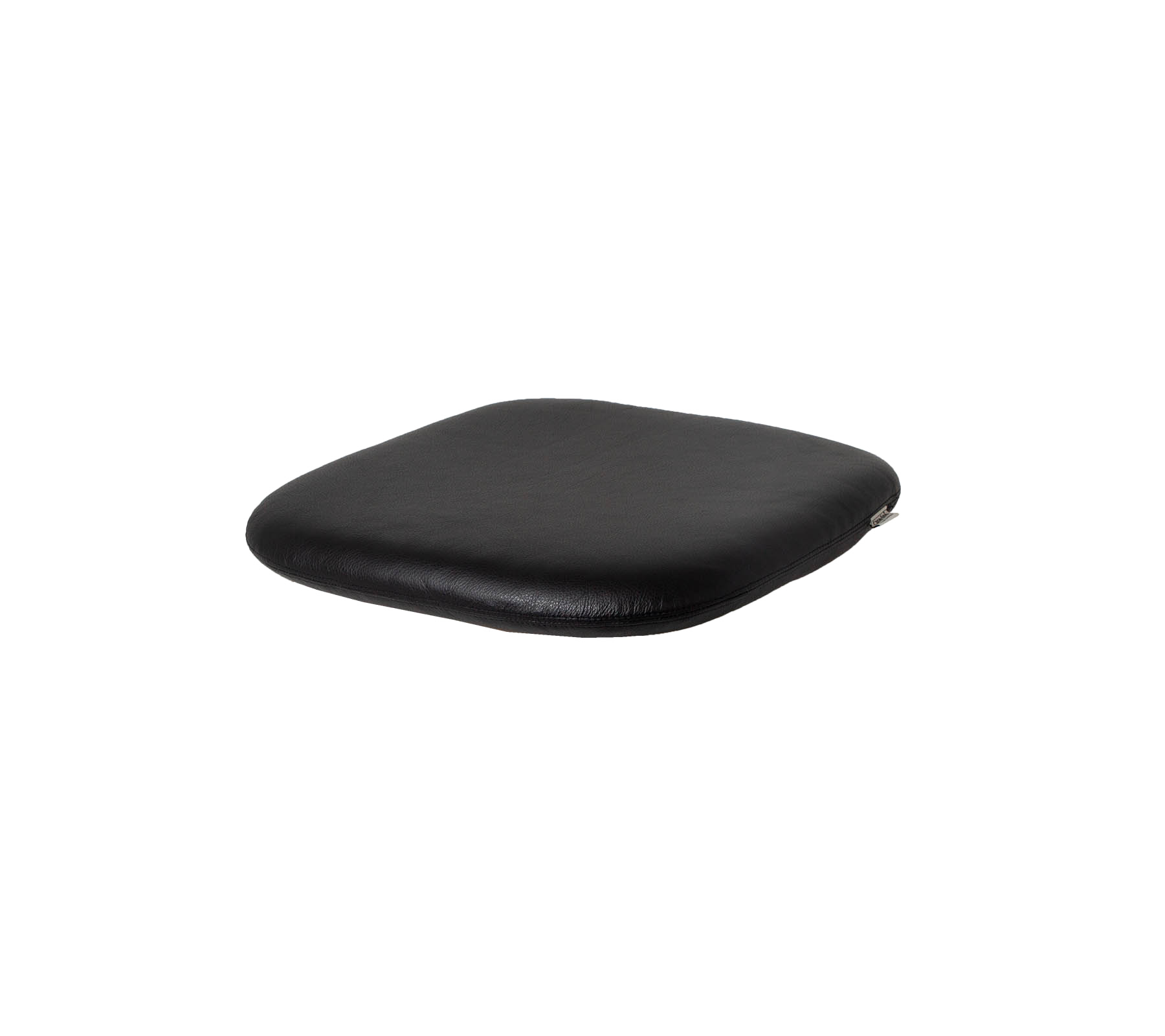 Coussin noir avec une surface lisse, conçu pour le confort et le soutien dans diverses applications.