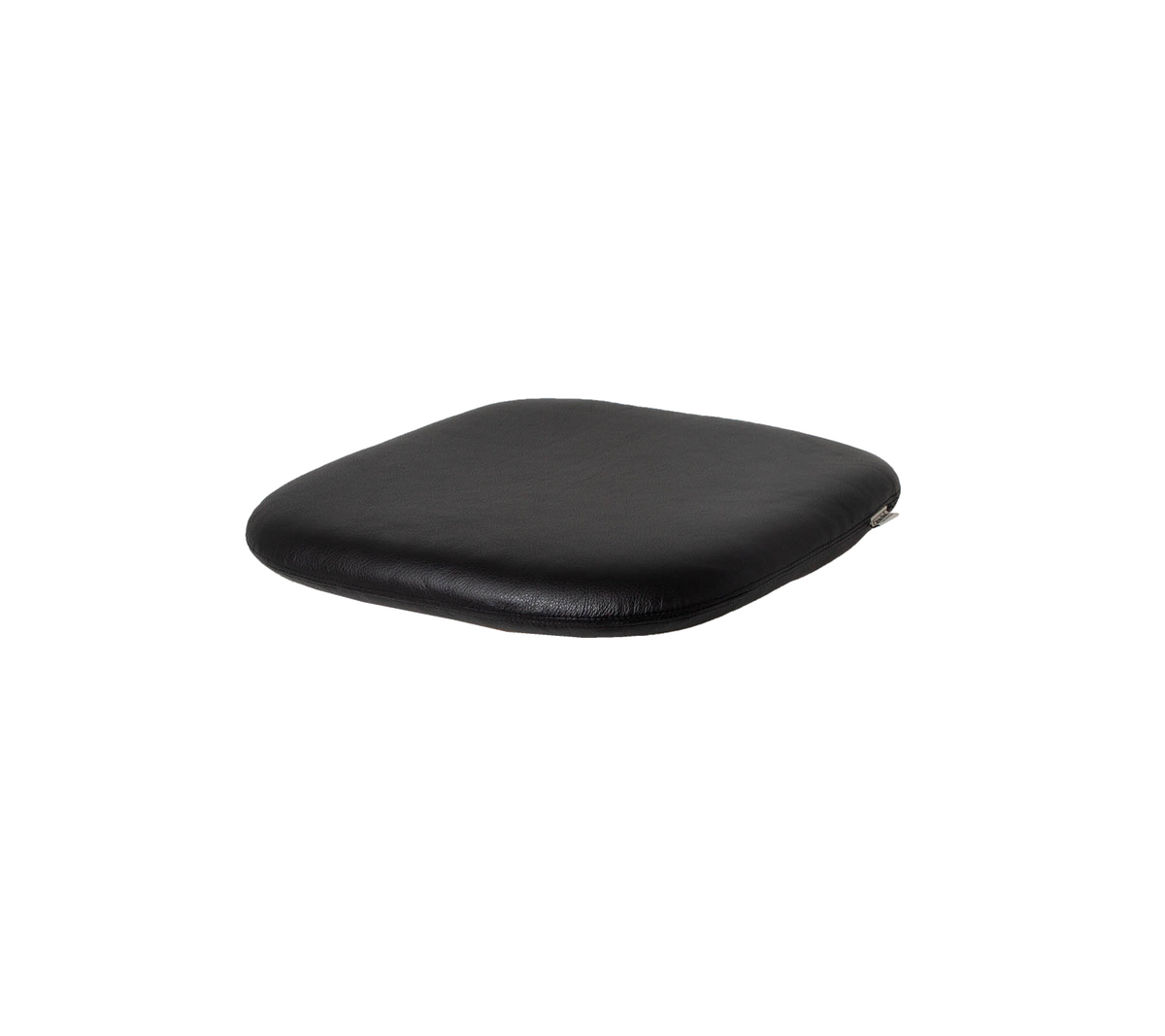 Coussin noir avec une surface lisse, conçu pour le confort et le soutien dans diverses applications.