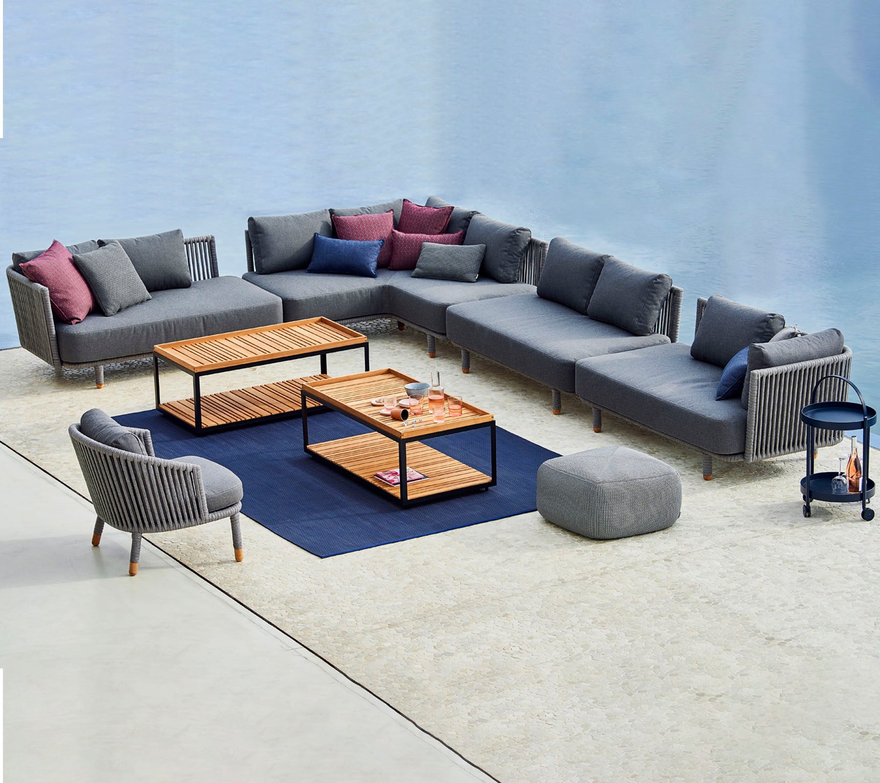 Moments canapé d’angle modulaire