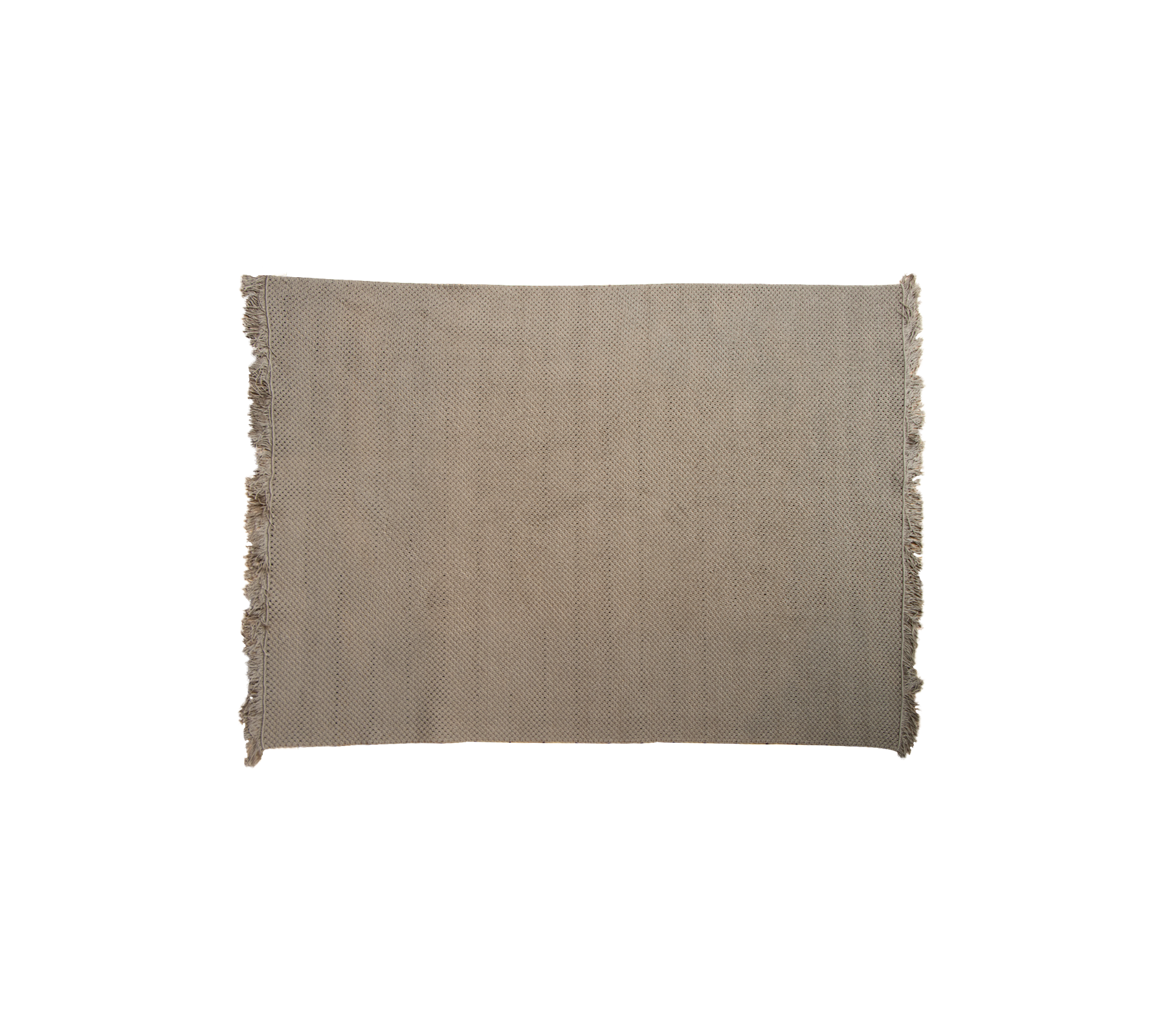 Tapis d'extérieur carré en sable foncé élégant nommé Knit, avec une fine structure en crochet et fabriqué à partir de matériaux de haute qualité.