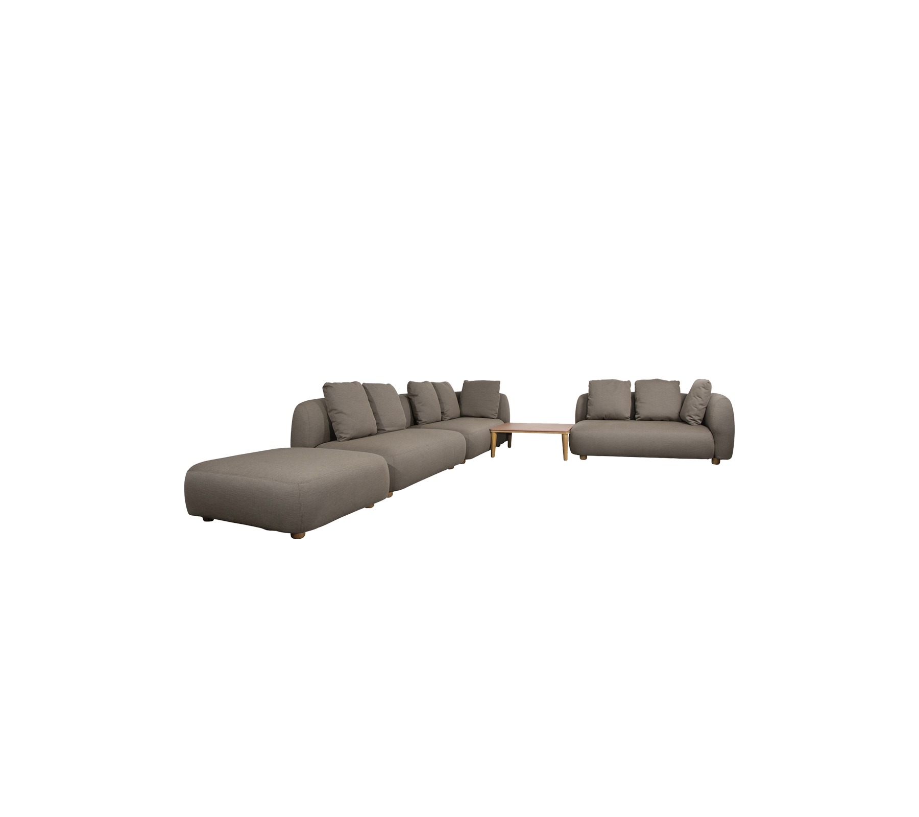 Capture canapé d'angle avec table, pouf & chaise longue (6)