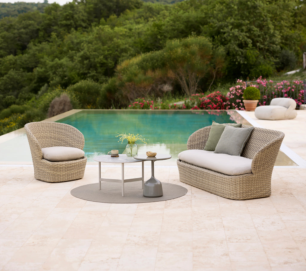 Fauteuil lounge Coast avec base pivotante