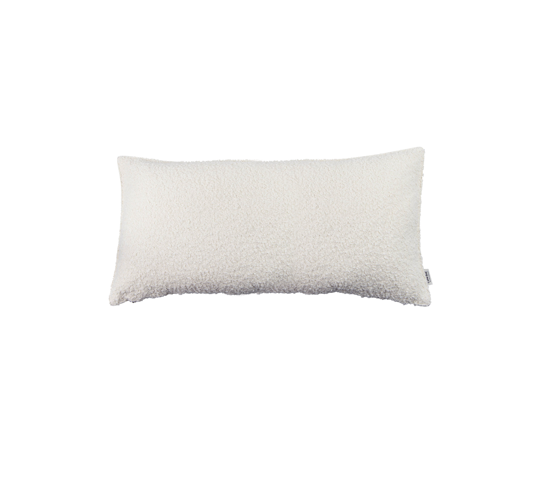 Oreiller rectangulaire blanc avec une surface douce et texturée, idéal pour le confort et le soutien dans divers contextes.