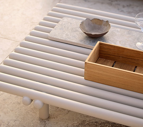 Sticks Plateau de table en céramique 83x23 cm