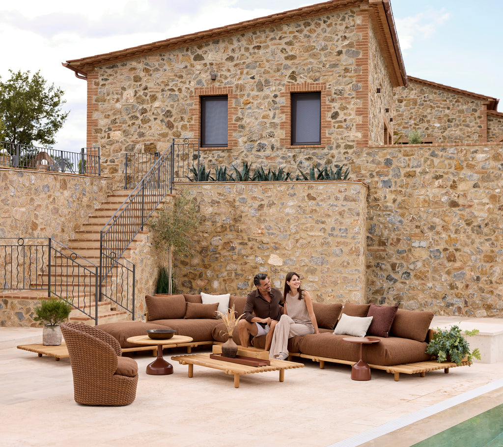 Fauteuil lounge Coast avec base pivotante