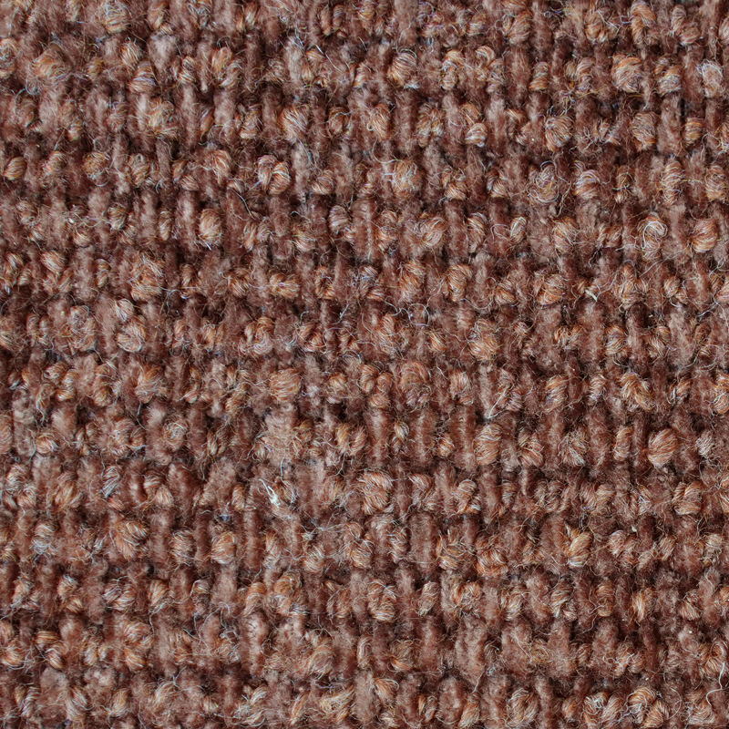 Gros plan d'un tissu brun texturé.
