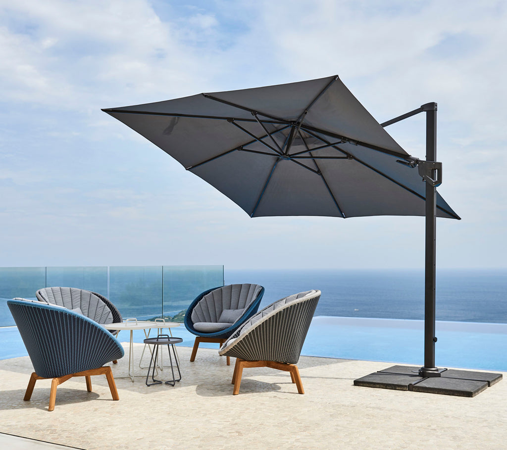 Hyde luxe parasol inclinable, 3x3 m